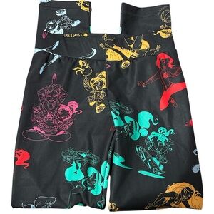 Adidas Colorful Cartoon Print Leggings Size 7-8